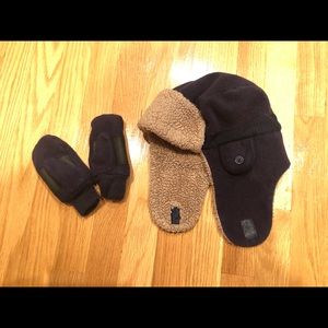 Gap Baby Sherpa Trapper Hat & Mittens